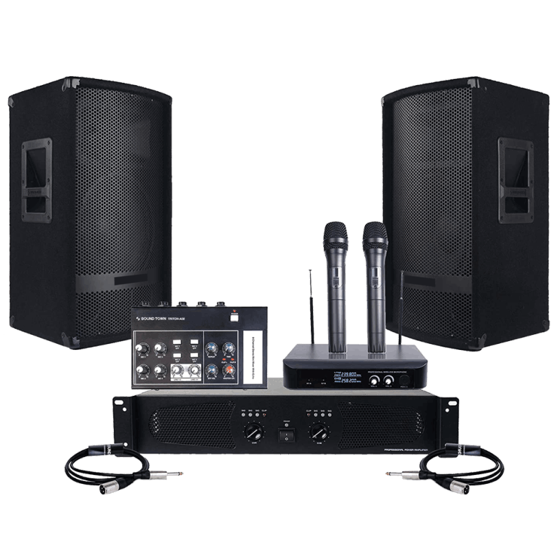 Speaker-Mixer-Amp